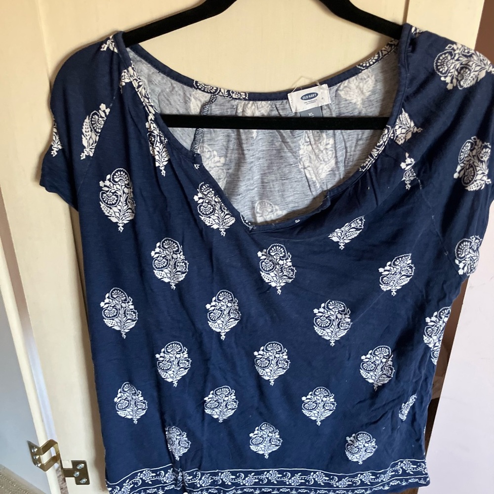 Blue bandana summer shirt